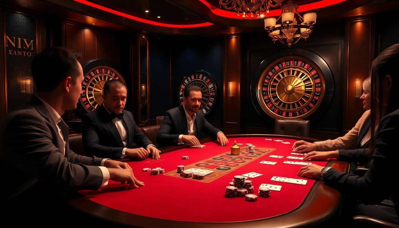 Experience thrilling online gambling with socolive's luxurious poker scene and vibrant roulette wheel.
