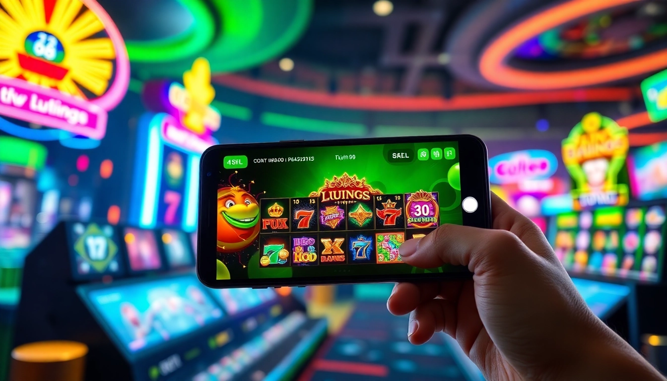 Engaging LUCKY88 online casino interface showcasing vibrant games.