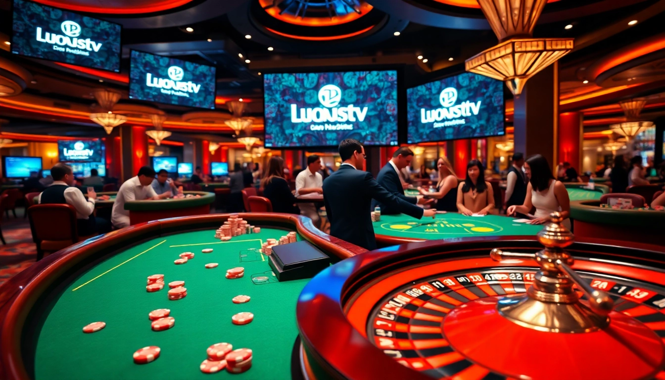 Experience the thrill of gaming at luongsontv with professional dealers and vibrant casino action.