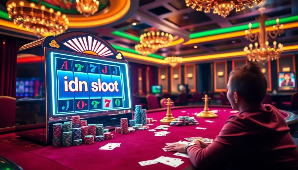 Experience the thrill of the idn slot at a vibrant casino, where excitement meets luxury in gameplay.