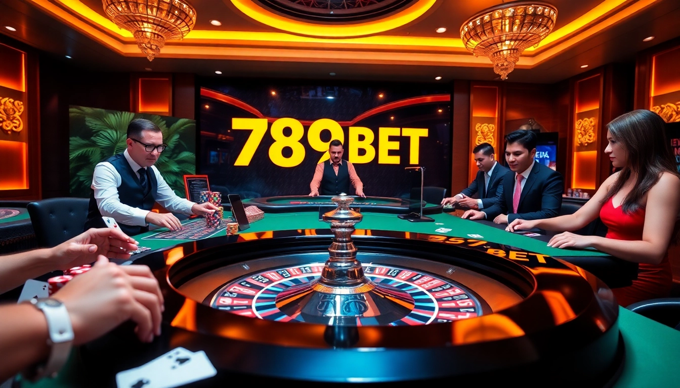 Players enjoying a thrilling roulette game at 789BET casino.