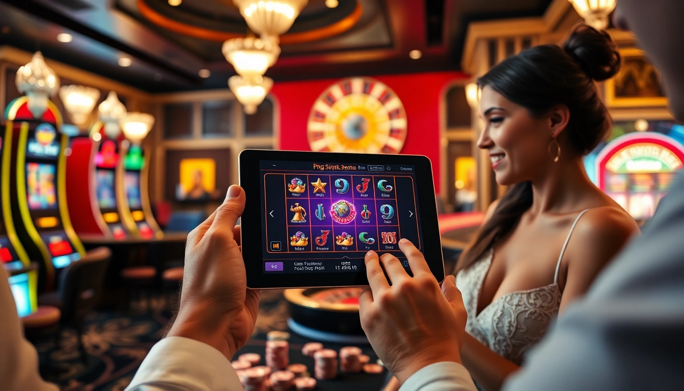Experience the excitement of pg slot demo gameplay with vibrant graphics and immersive casino elements.