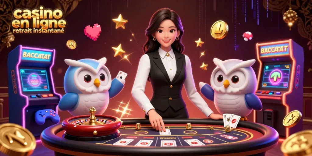 Découvrez une action de jeu intense dans un casino en ligne avec retrait instantané grâce à des personnages vibrants et des éléments de jeu palpitants.