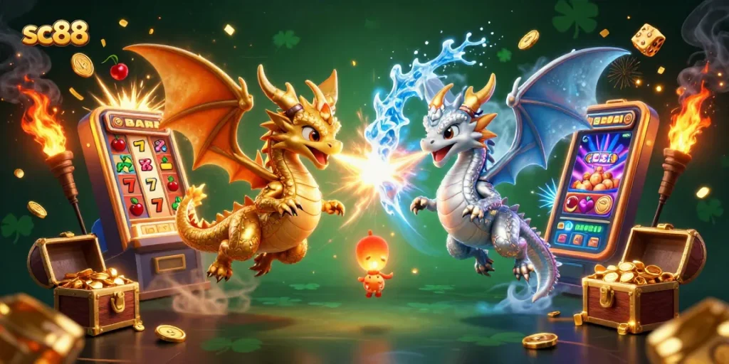 Engage in thrilling gameplay at sc88 casino with dynamic dragons, jackpots, and vibrant elements.