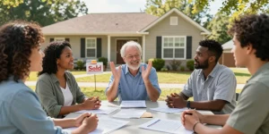 Local cash home buyers in Tennessee discussing offers to buy houses with homeowners looking for a trusted provider.